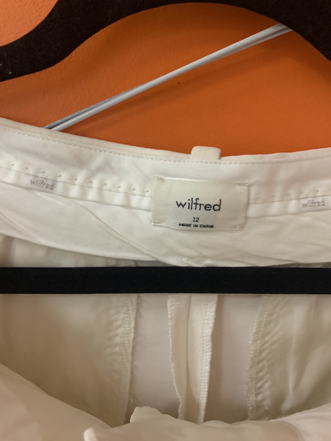 Aritzia Wilfred The Effortless Pant Cropped in White Size 12 - photo 5