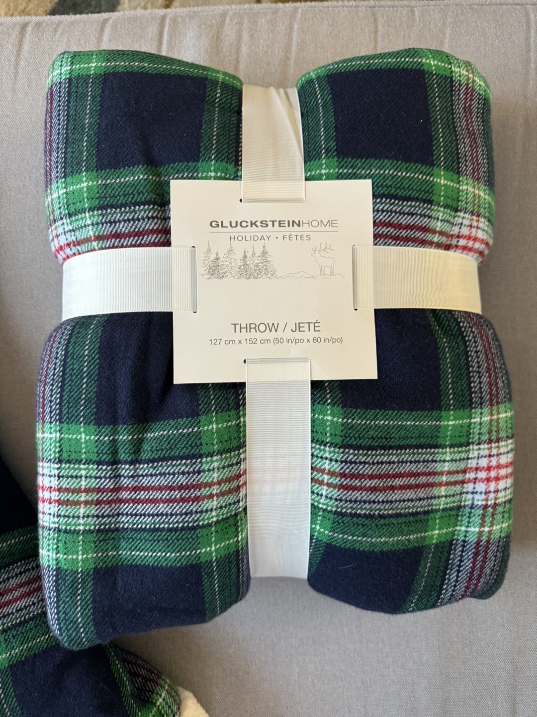 Gluckstern Home Throw Blanket & Tree Skirt Set