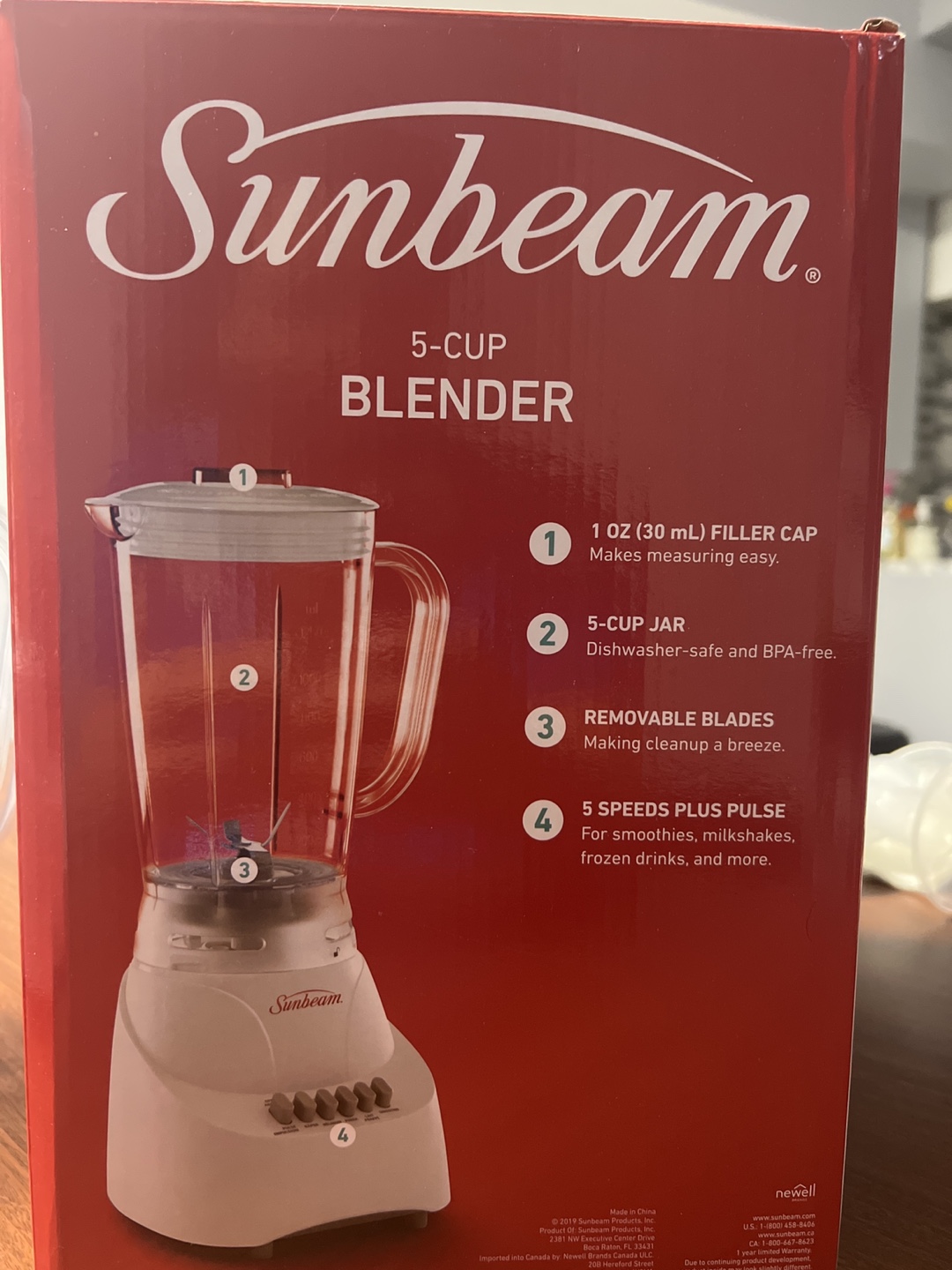 Sunbeam 5-Cup Blender - photo 3