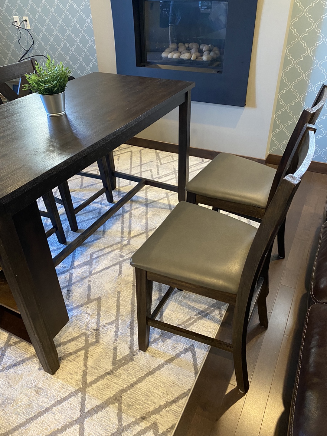 🏆 Awesome modern Dining high table with 4 chairs - photo 5