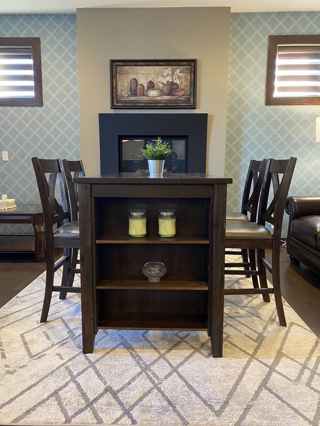 🏆 Awesome modern Dining high table with 4 chairs