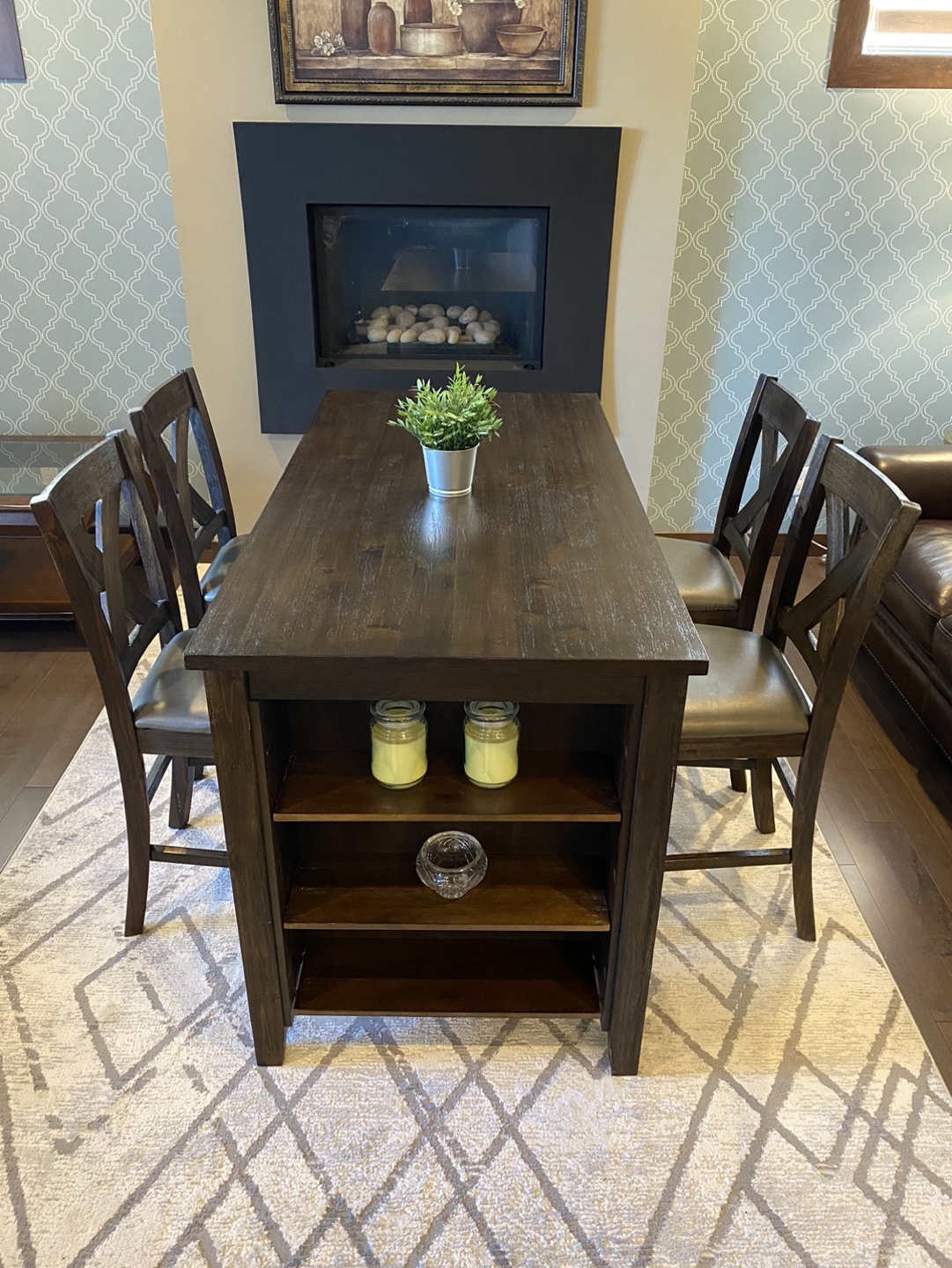 🏆 Awesome modern Dining high table with 4 chairs - photo 2