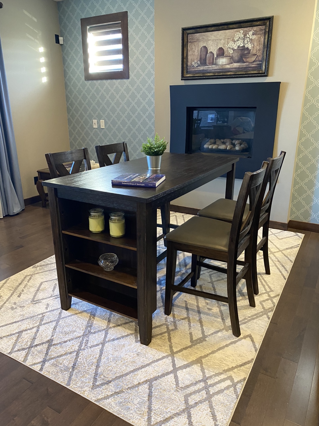 🏆 Awesome modern Dining high table with 4 chairs - photo 3