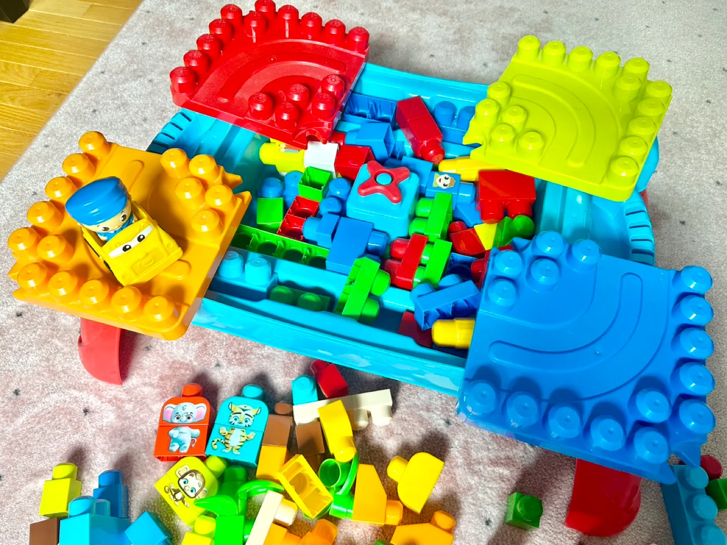 Toddler Toy - Mega Bloks Table plus extra blocks image indicator(3)