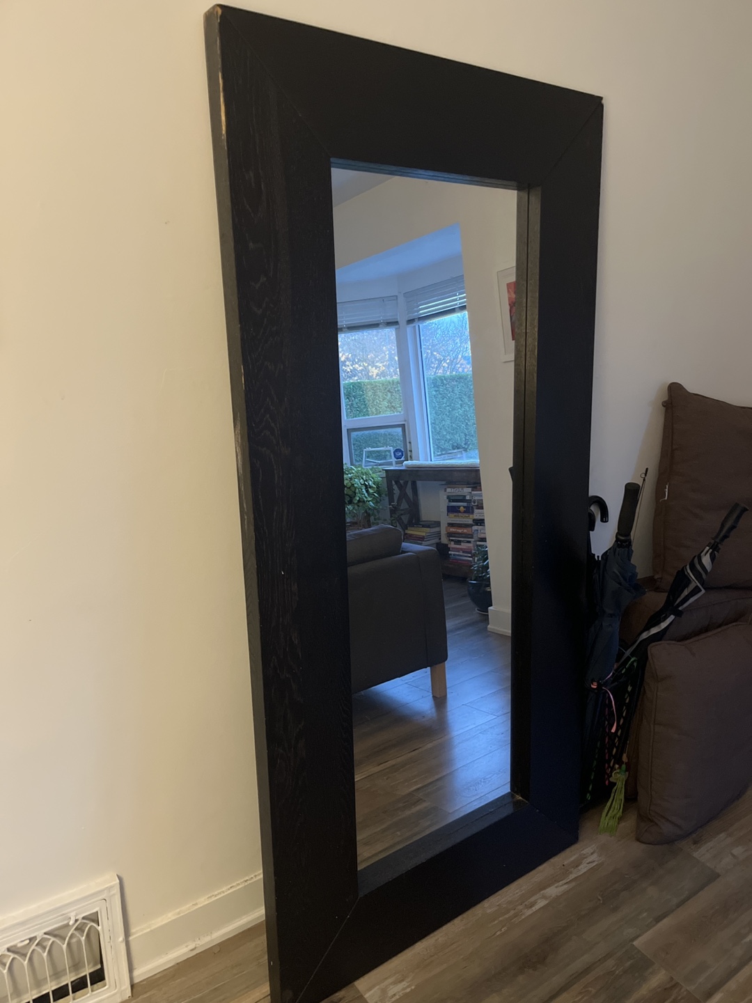 Full-length Mirror with Black Frame - photo 3
