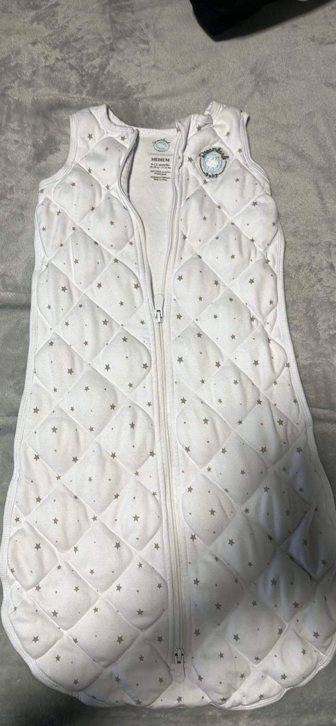 Dreamland Baby weighted Sleep Sack  - White with Stars