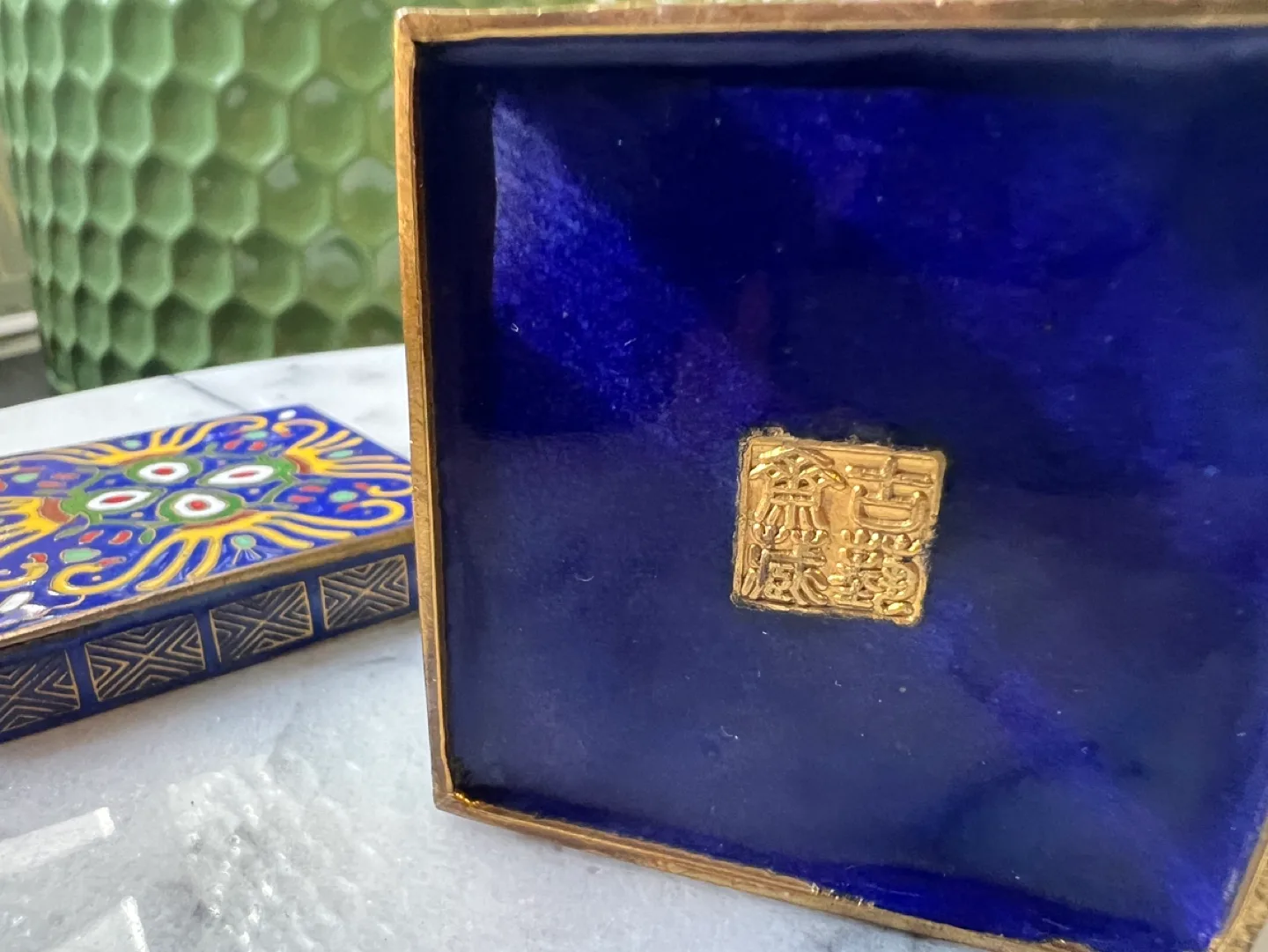 Vintage Cloisonné Box image indicator(5)