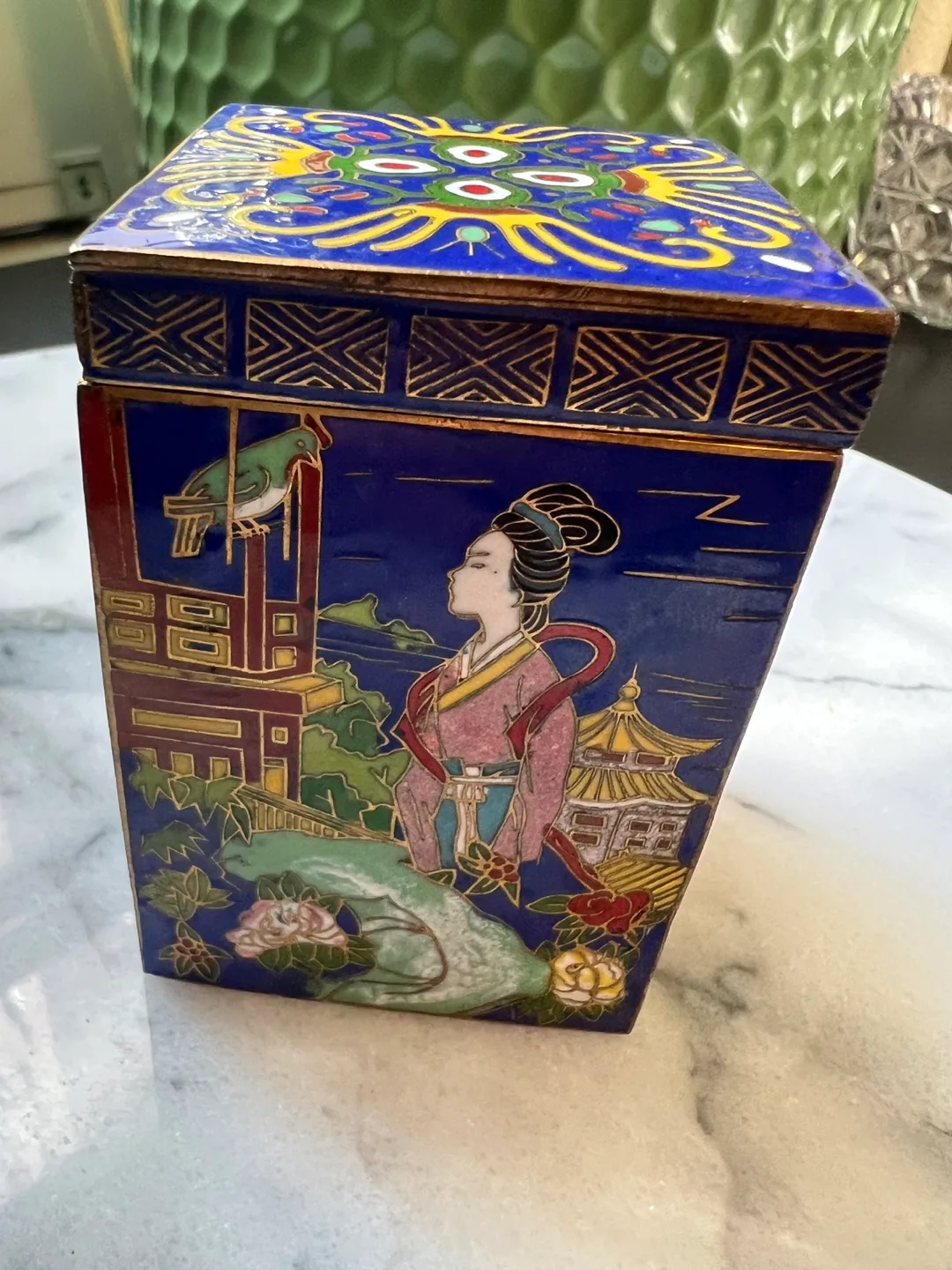Vintage Cloisonné Box image indicator(4)