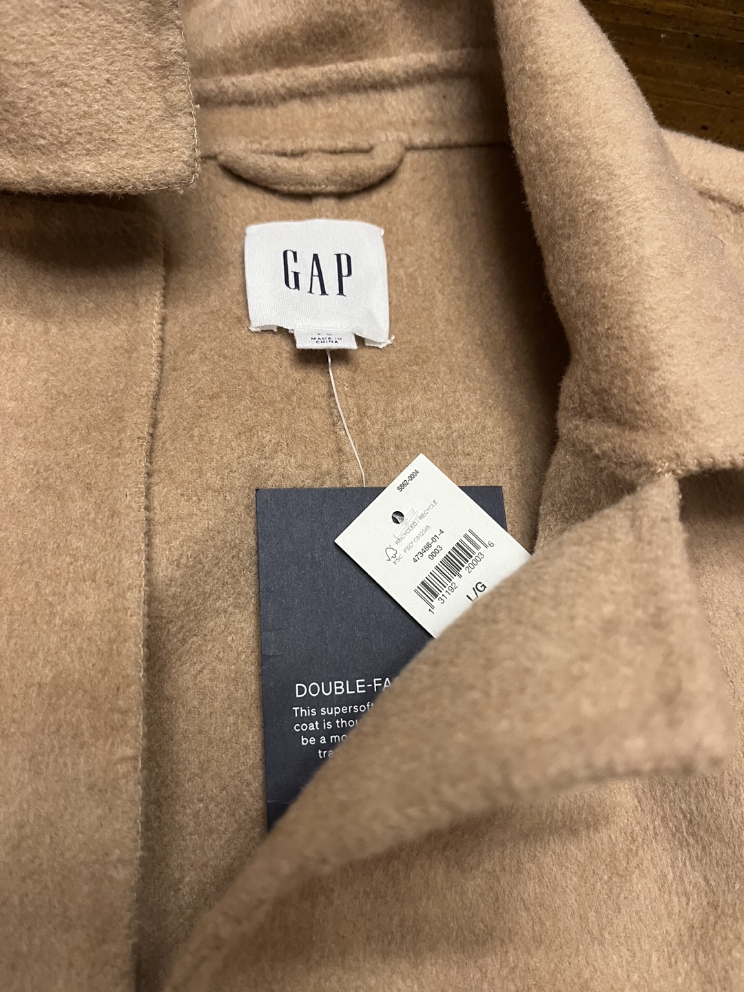 GAP Double-Faced Wool Coat