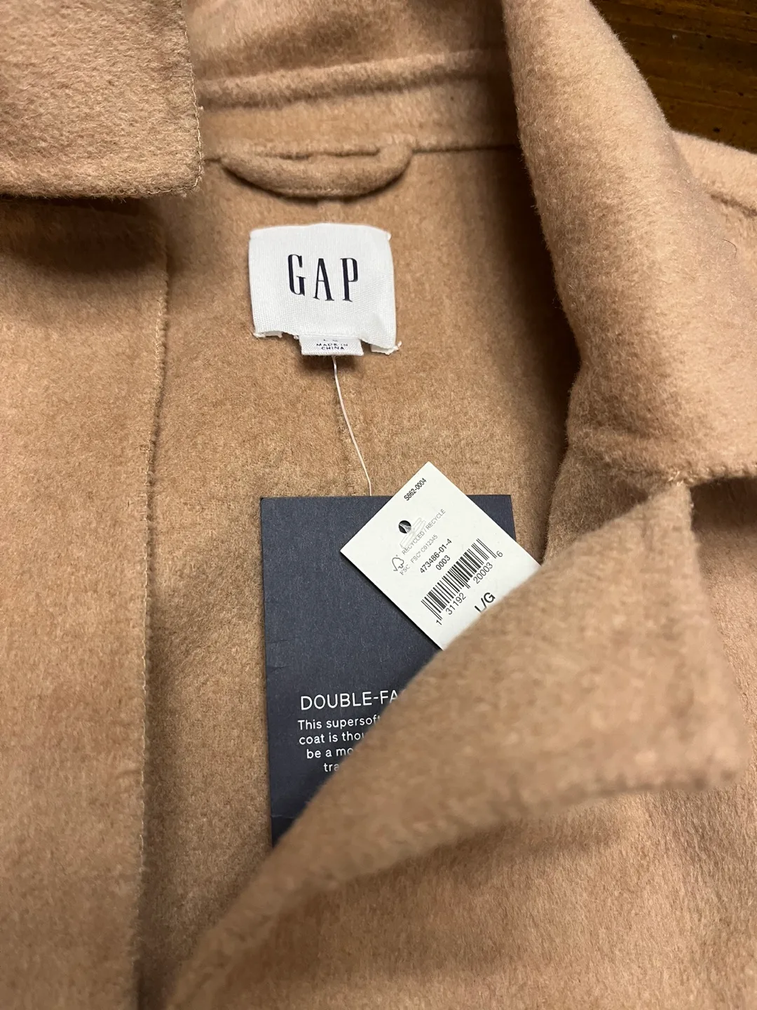 GAP Double-Faced Wool Coat thumbnail