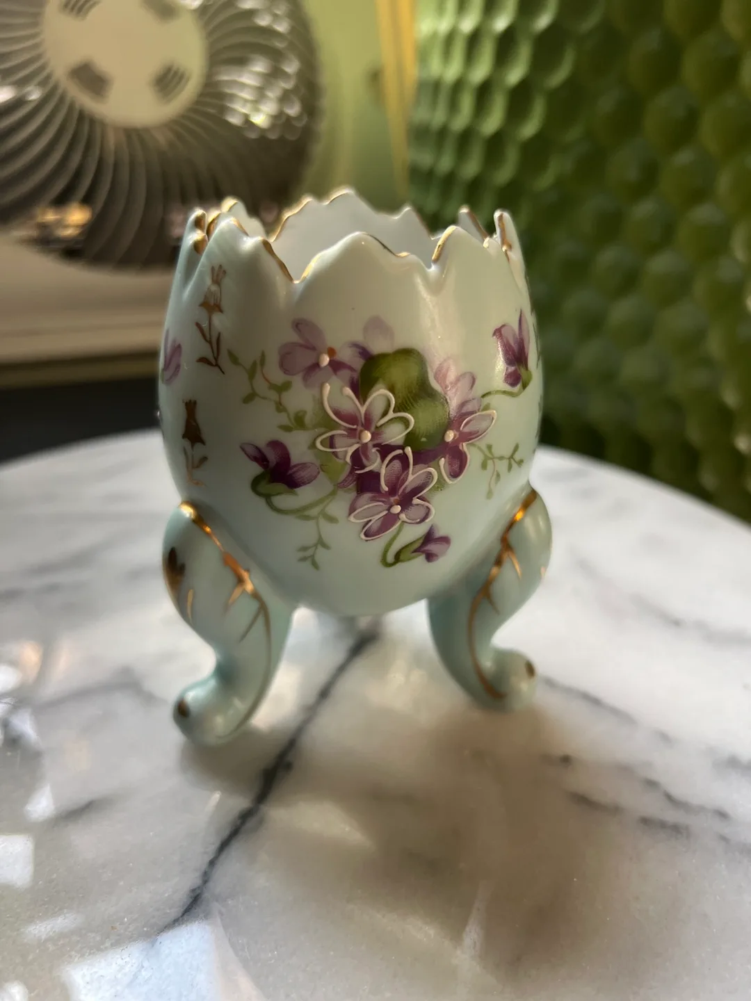 Vintage Porcelain Hatched Egg Trinket Dish thumbnail
