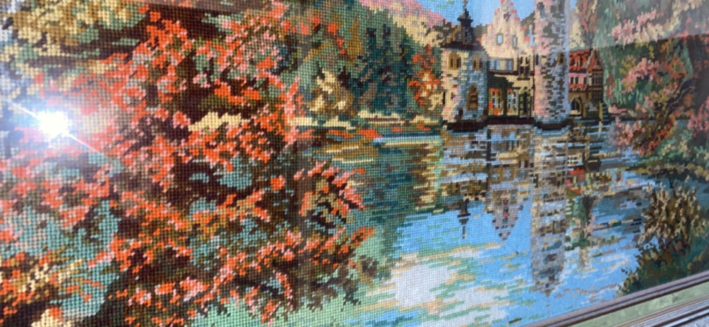 Vintage Needlepoint Picture - photo 2