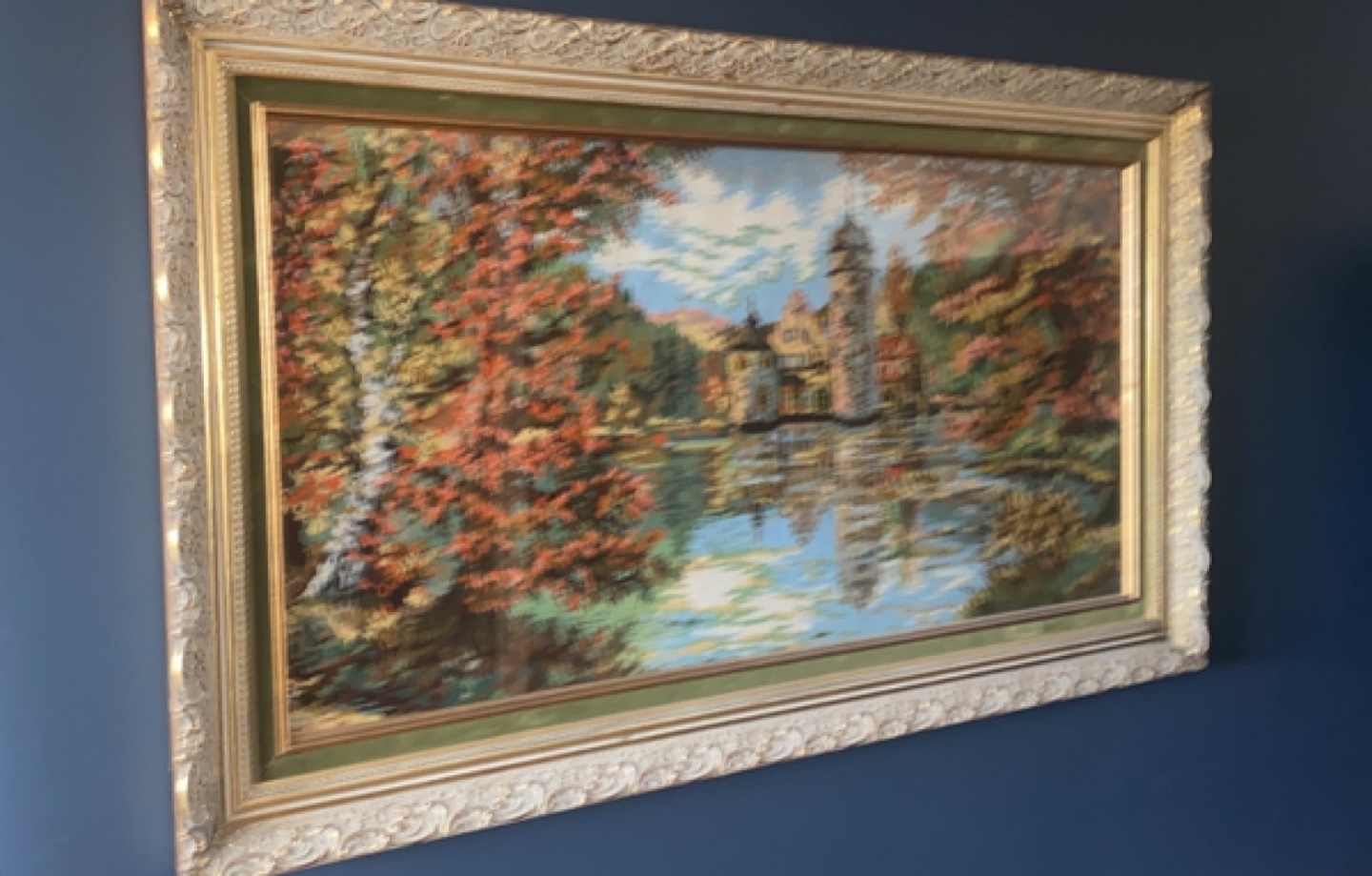Vintage Needlepoint Picture