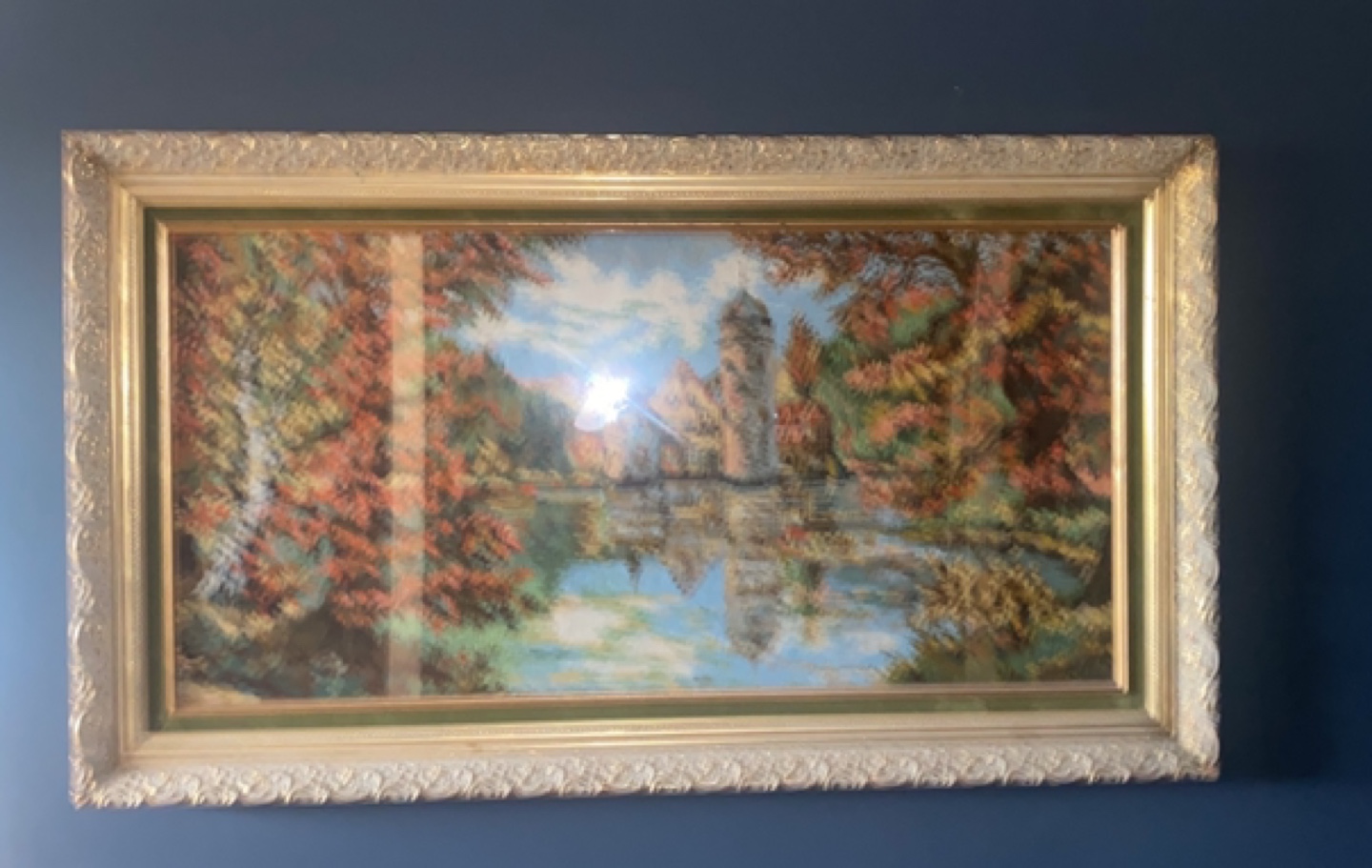 Vintage Needlepoint Picture - photo 3