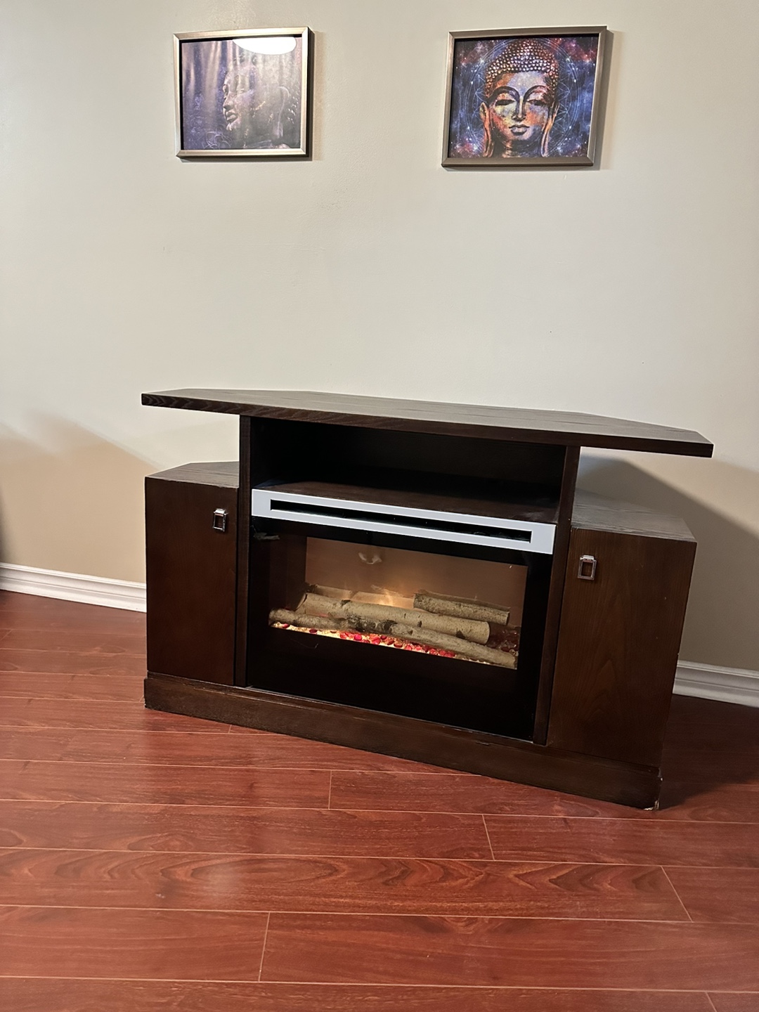 Electric Fireplace Console Table