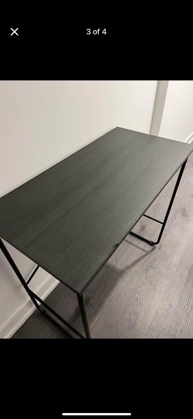Black Desk with Metal Legs - photo 3