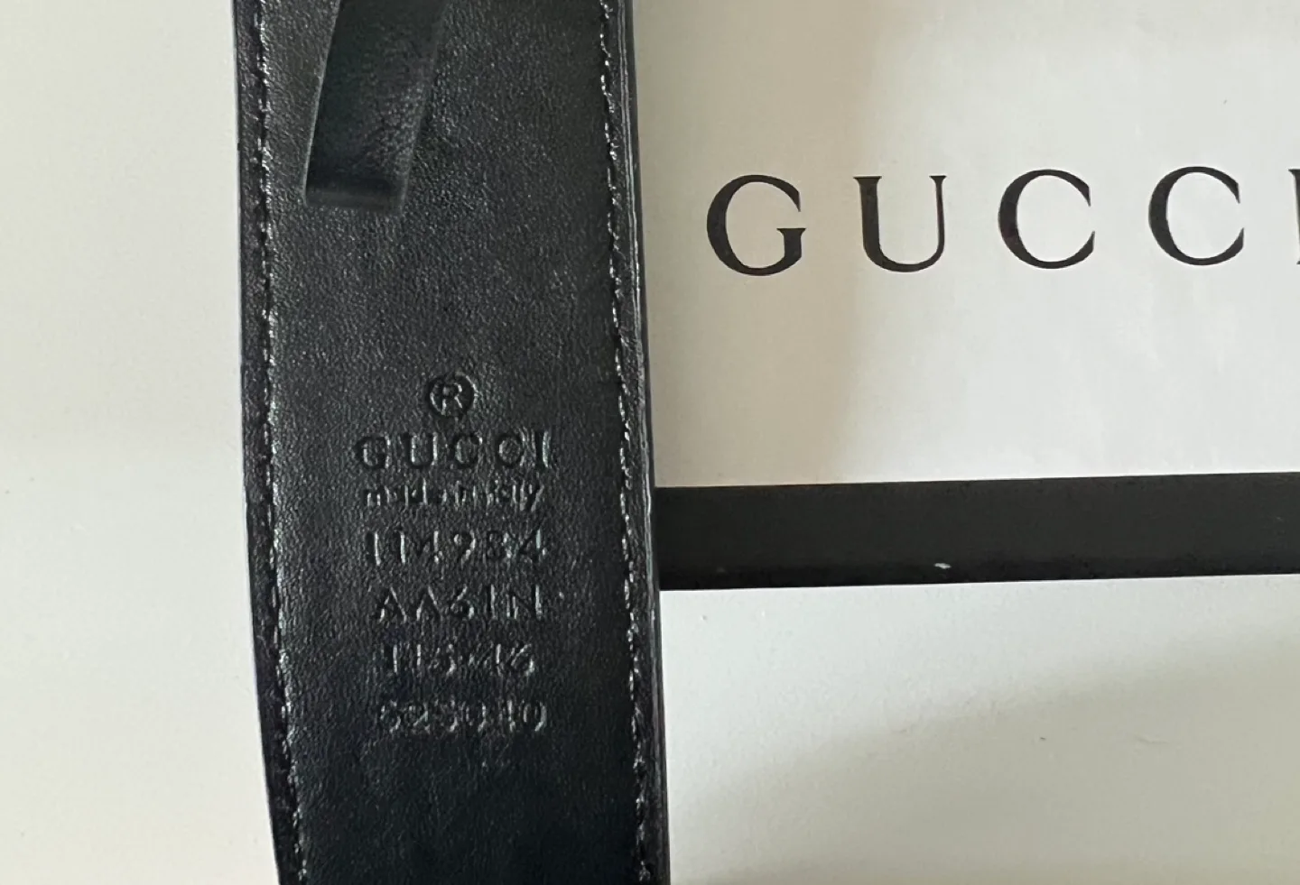 GG Double G Buckle Belt brand new Ginuwine leather image indicator(3)