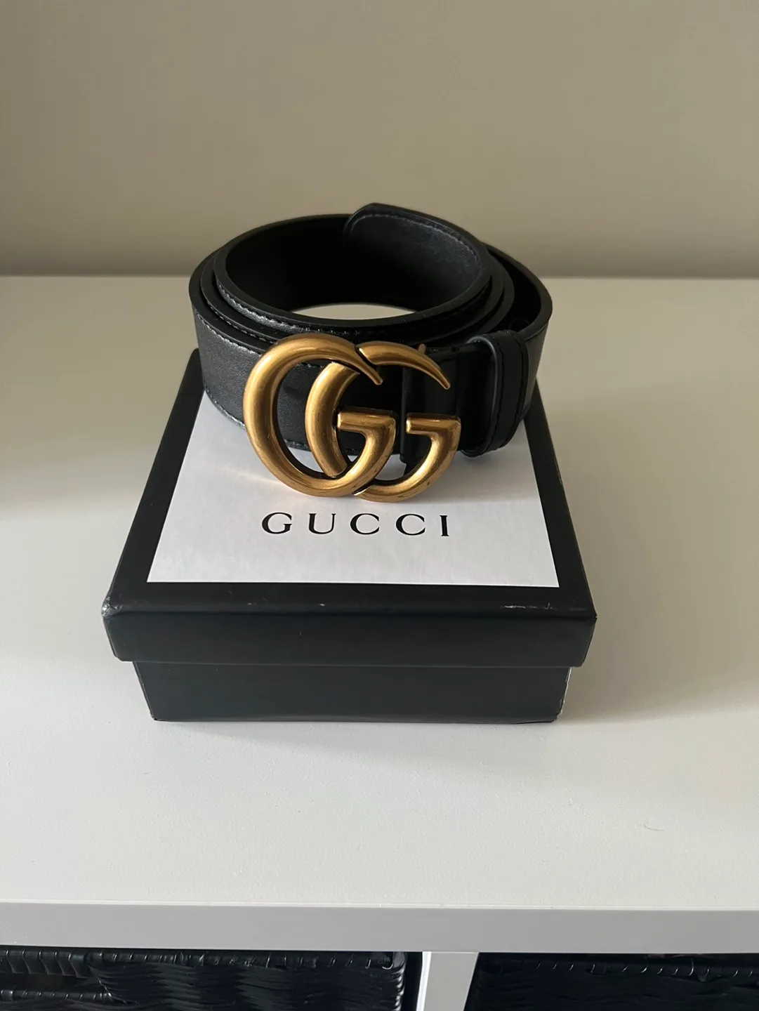 GG Double G Buckle Belt brand new Ginuwine leather image indicator(4)