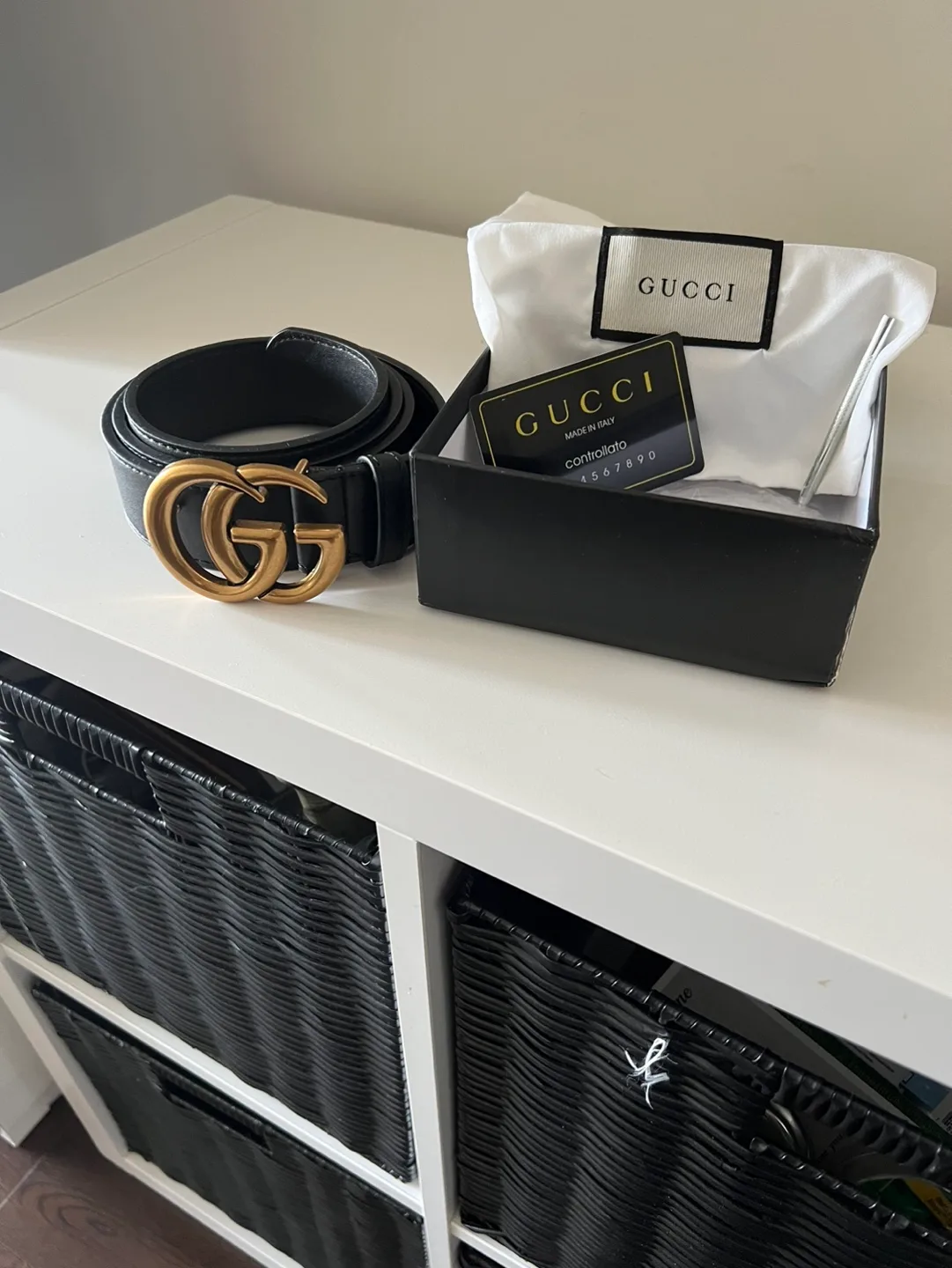 GG Double G Buckle Belt brand new Ginuwine leather image indicator(2)