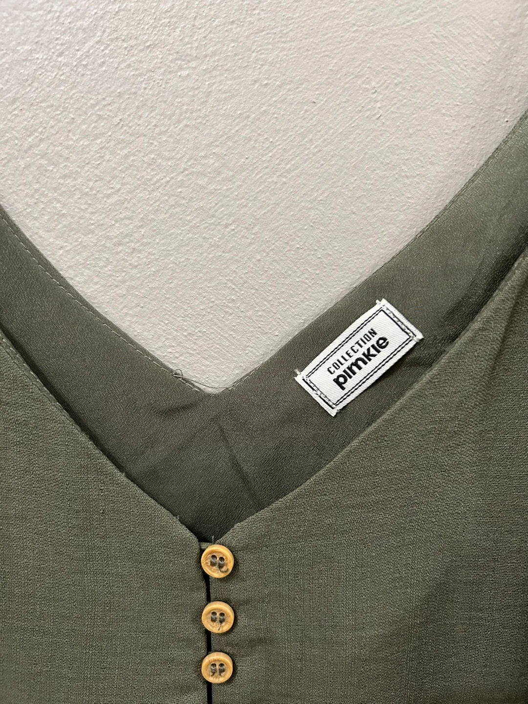 Olive Green Midi Dress - Like New image indicator(3)