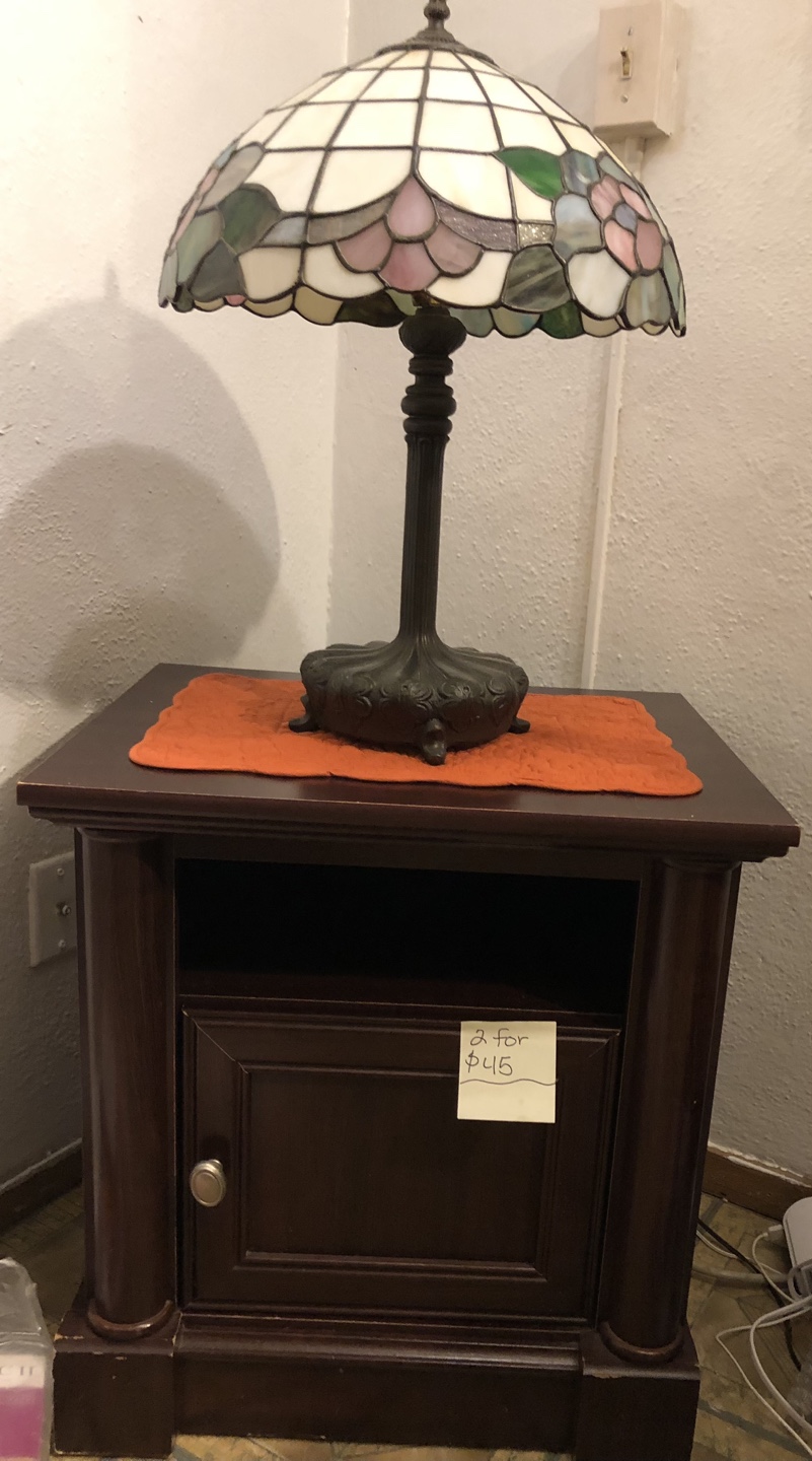 Stained glass Tiffany lamp