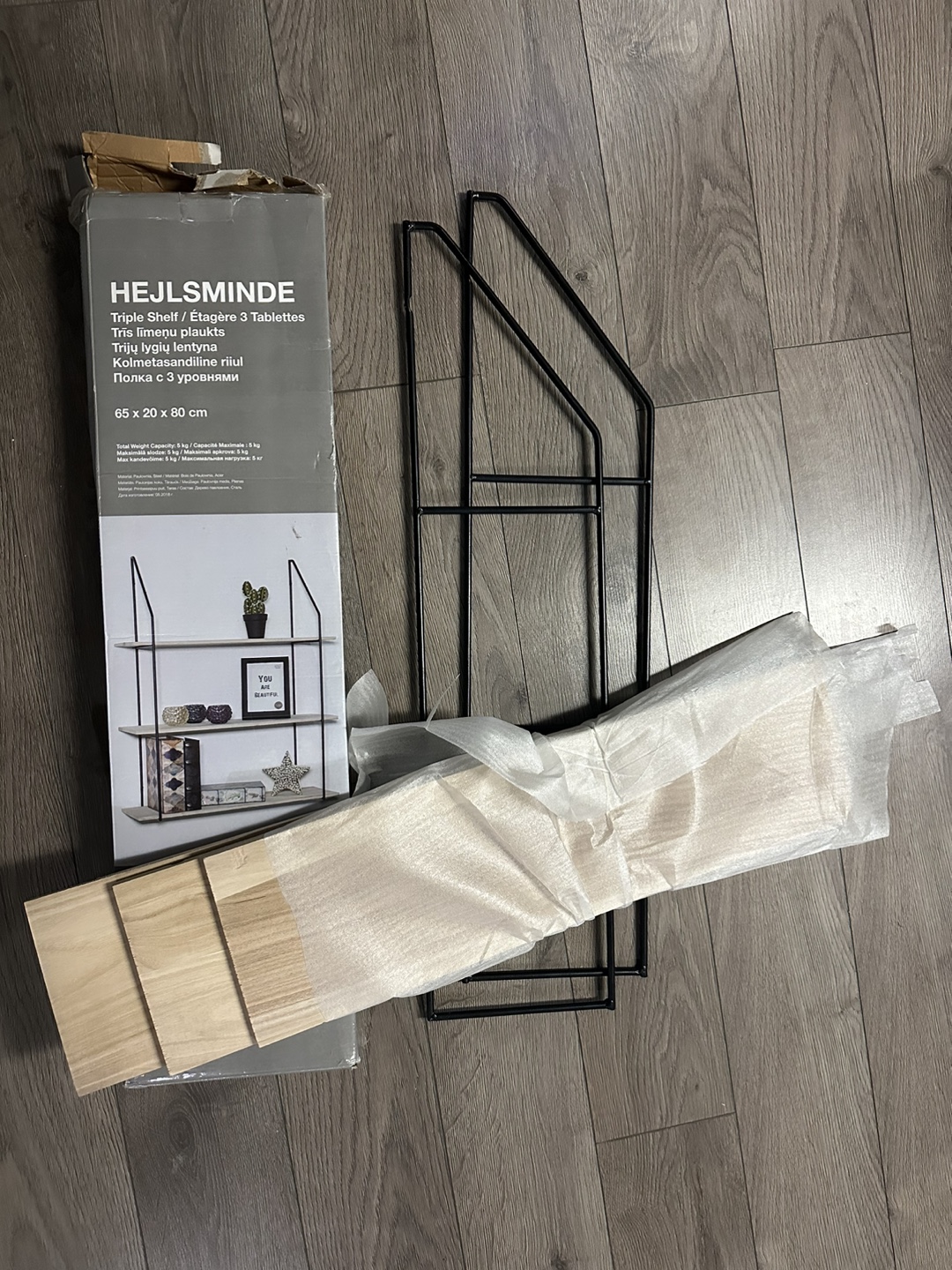 HEJLSMINDE 3-Tier Wall Shelf - photo 2