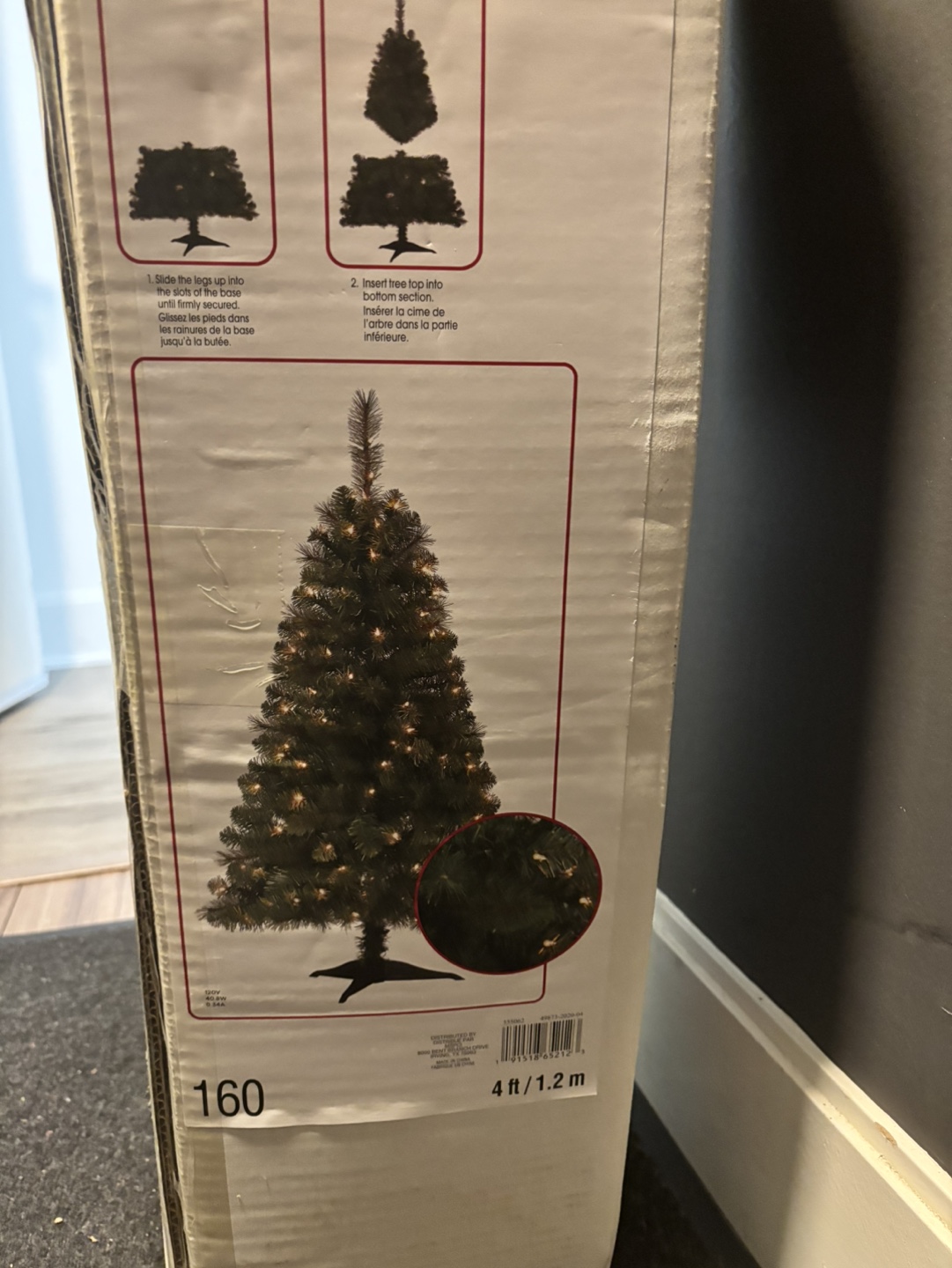 4 ft Pre-Lit Artificial Christmas Tree - photo 2