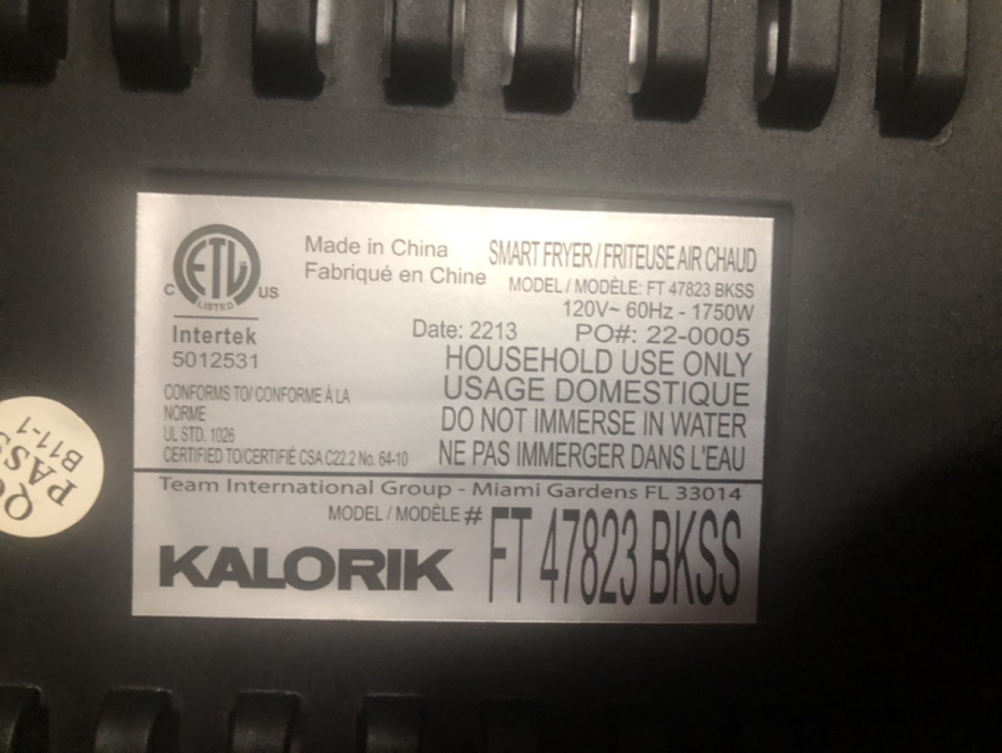 Kallorik MAXX Air Fryer - photo 5