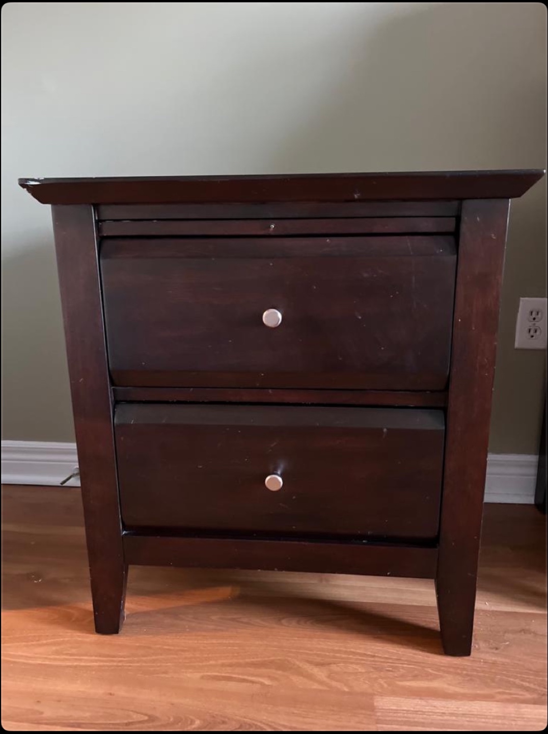 Dark Wood Dresser and Nightstand Set - photo 2