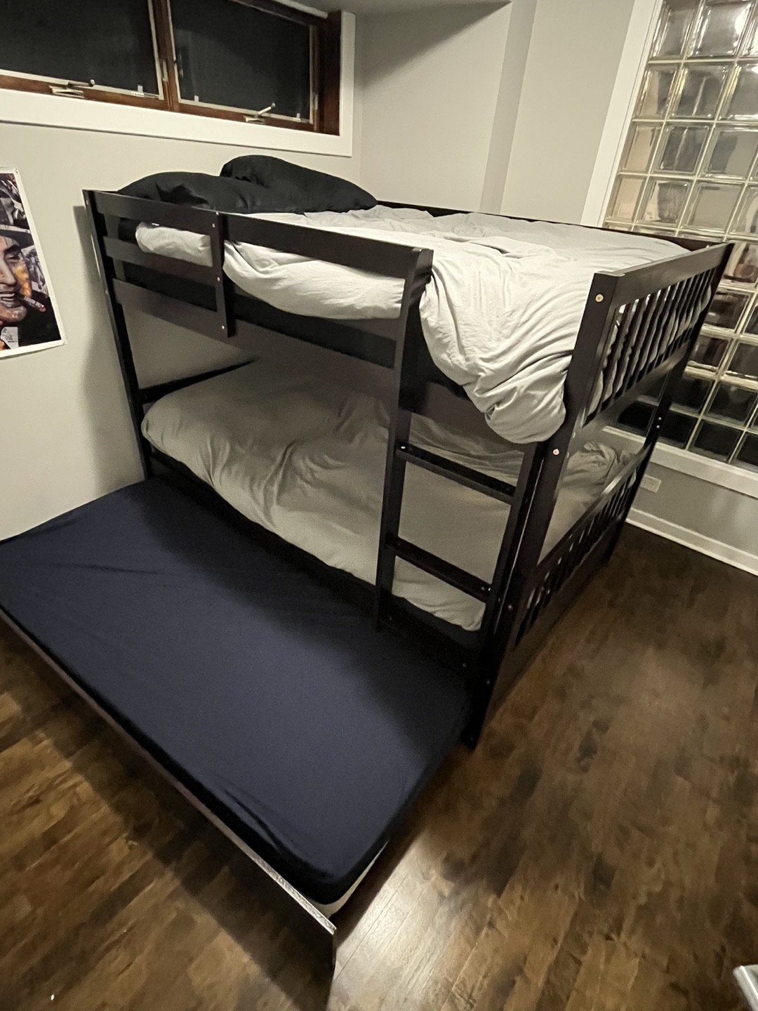 Full Over Full Bunk Bed with Trundle - photo 3