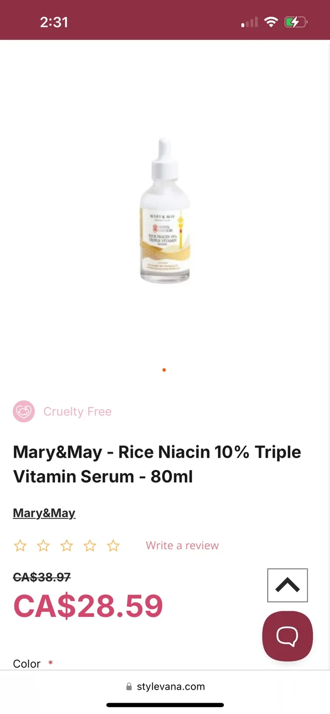 Mary&May - Rice Niacin 10% Triple Vitamin Serum - 80ml image indicator(2)