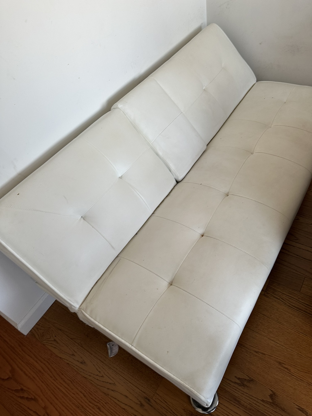 White Futon Sofa