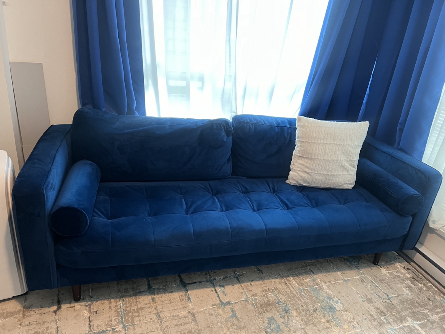 Blue Velvet Sofa - photo 2