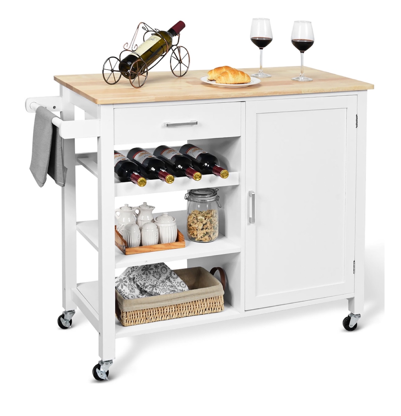 Kitchen Serving Cart, - photo 2