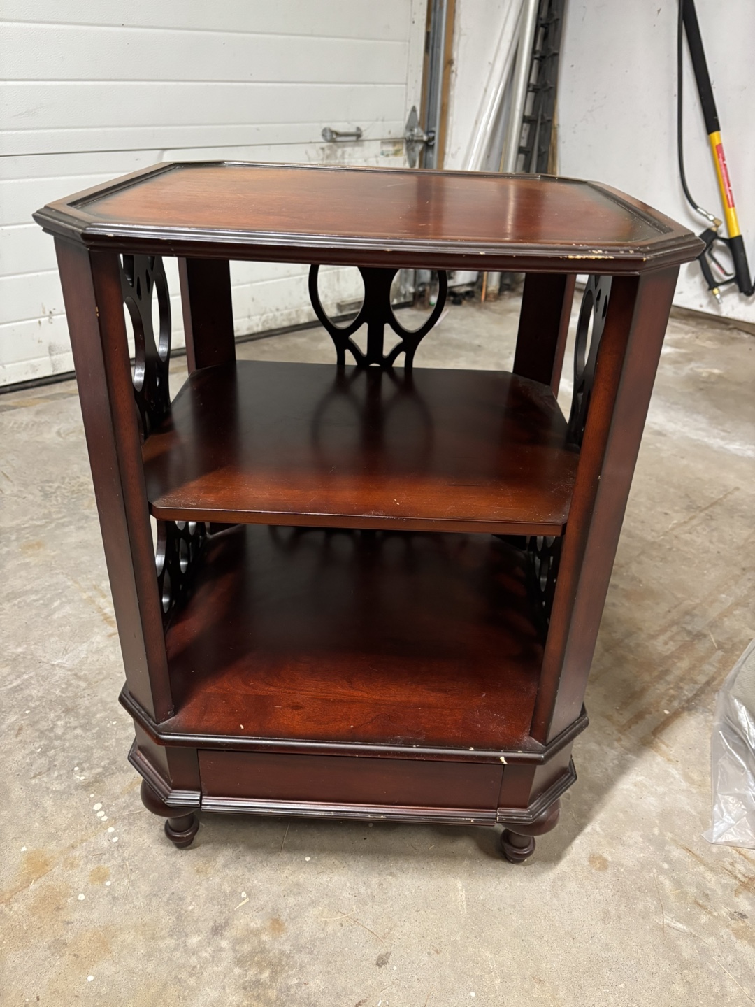 Bombay Wooden End Table with Drawer