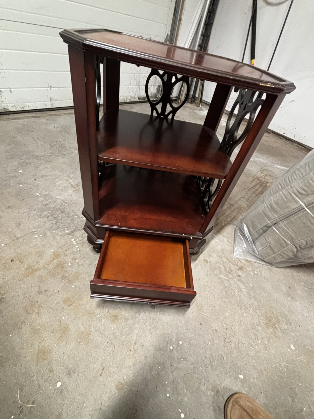 Bombay Wooden End Table with Drawer - photo 2
