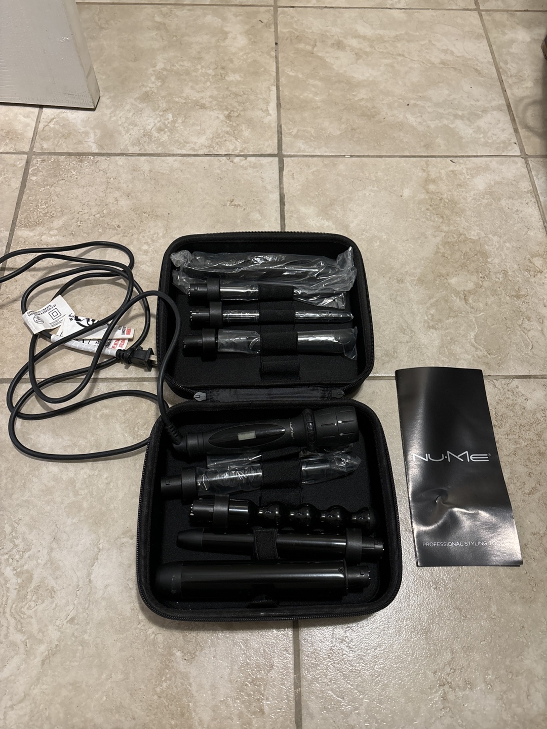 Nume Curling Wand Set with travel case