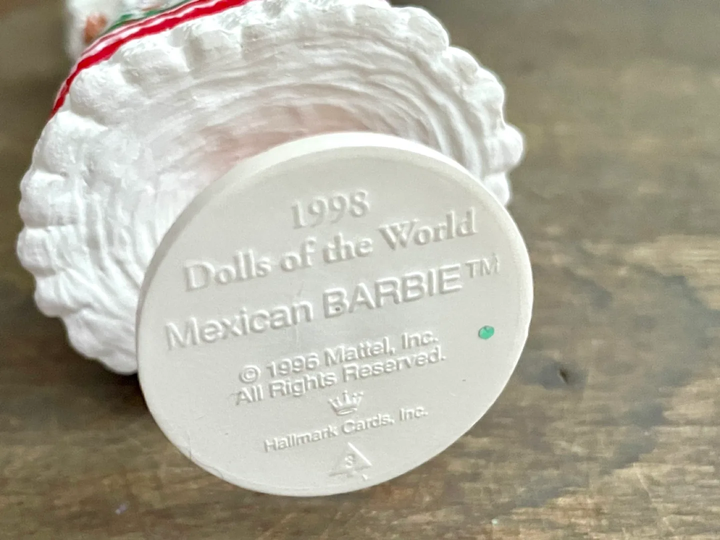 1996 Hallmark Mexican Barbie Christmas Ornament image indicator(4)