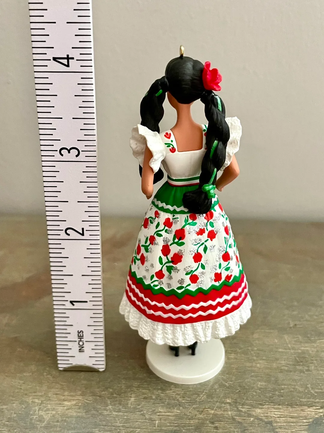 1996 Hallmark Mexican Barbie Christmas Ornament image indicator(3)