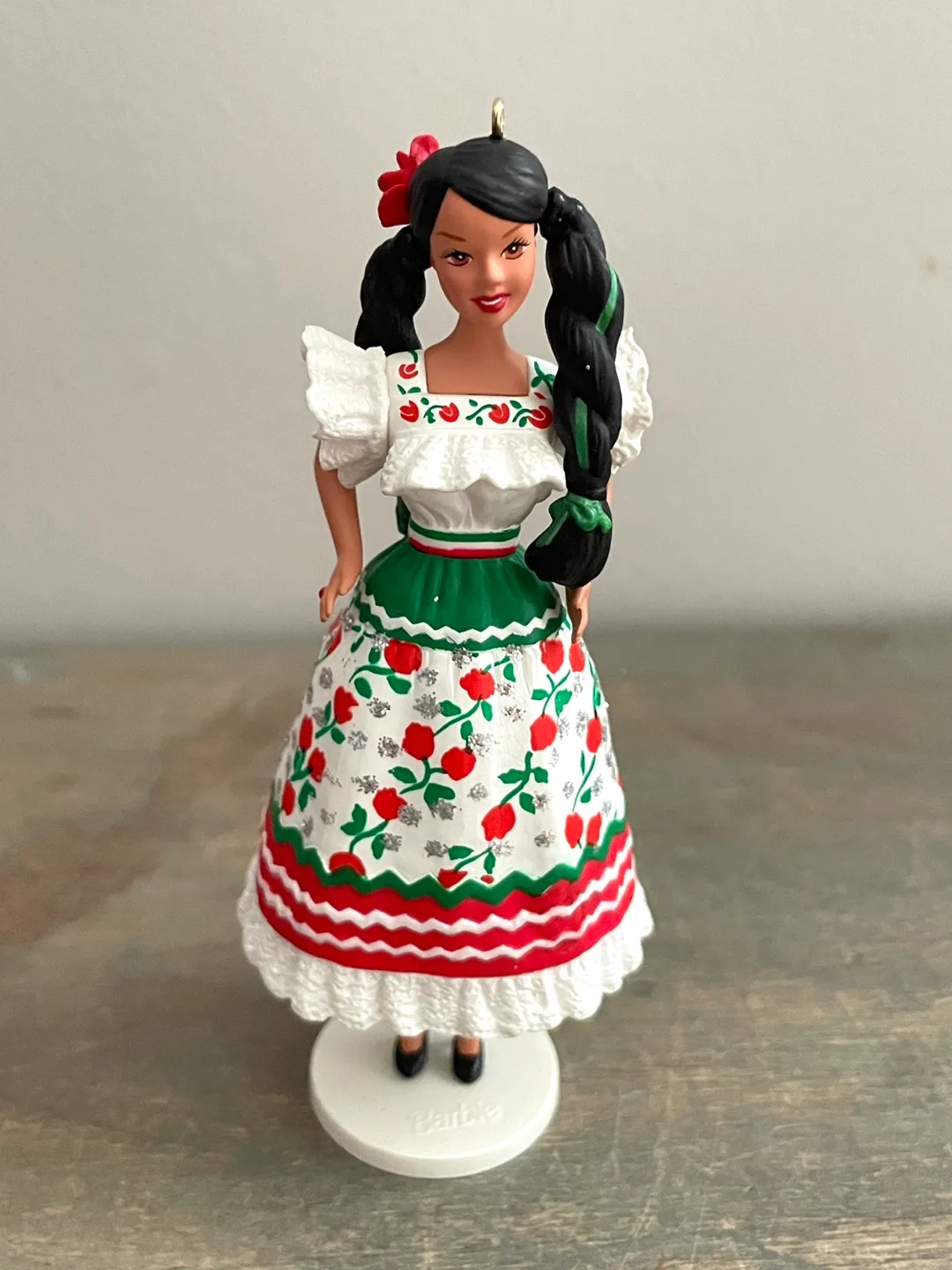 1996 Hallmark Mexican Barbie Christmas Ornament image indicator(2)