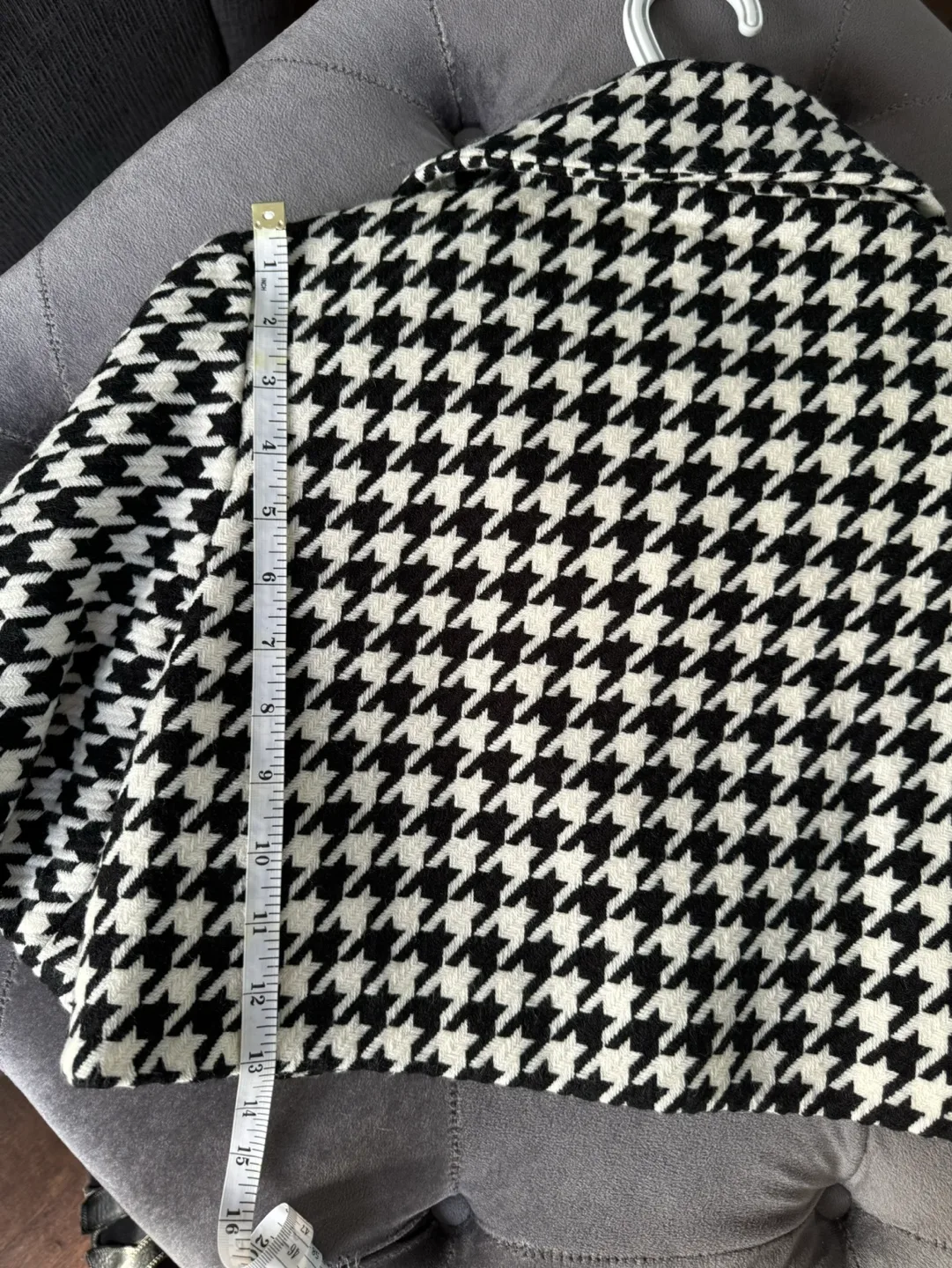 🧡 Black and White Houndstooth Bolero image indicator(3)