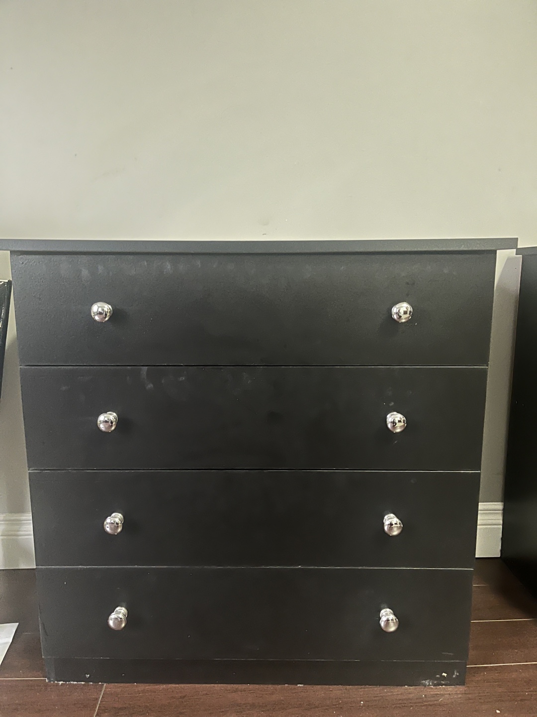 Black 4-Drawer Dresser