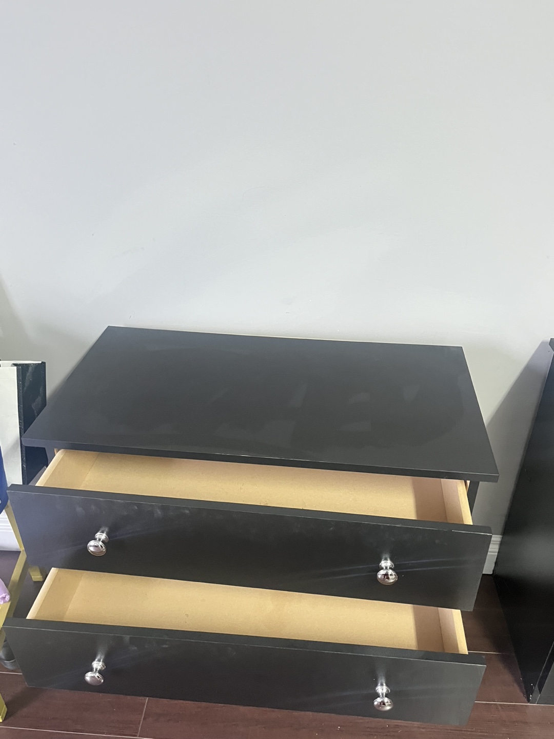 Black 4-Drawer Dresser - photo 2
