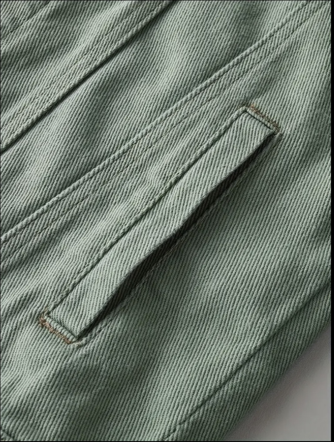 Green Distressed Denim Jacket - photo 4