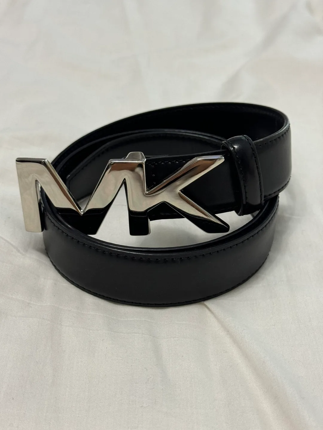 Michael Kors Black Leather Belt thumbnail
