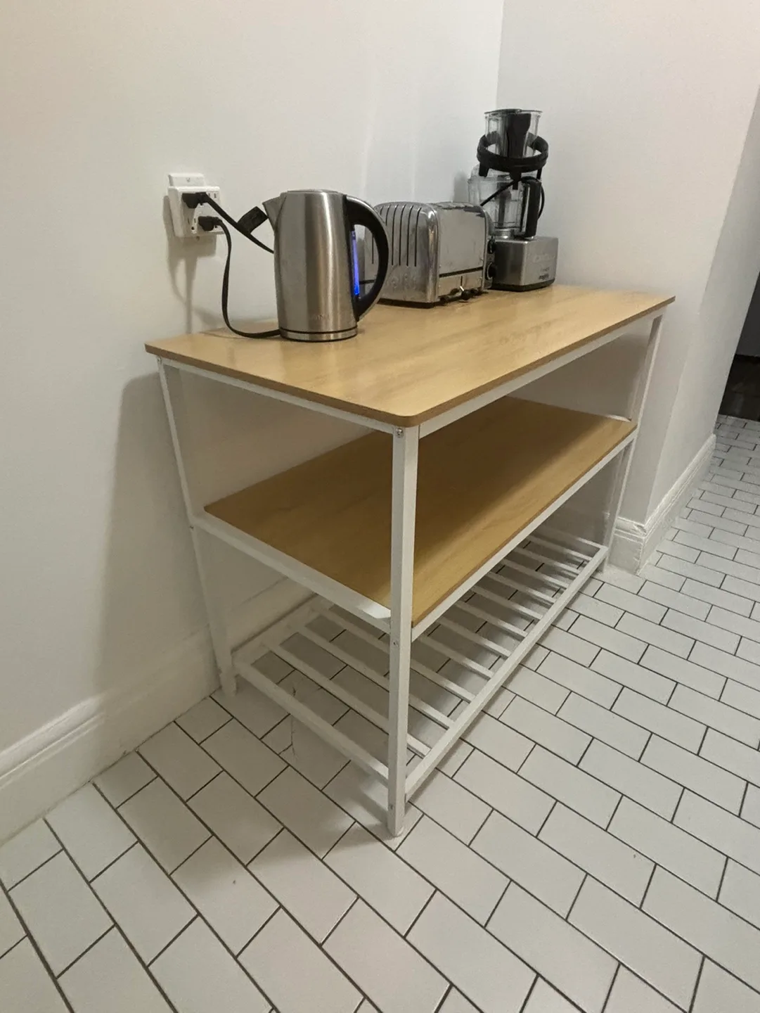 Kitchen Island with 3 Shelves thumbnail