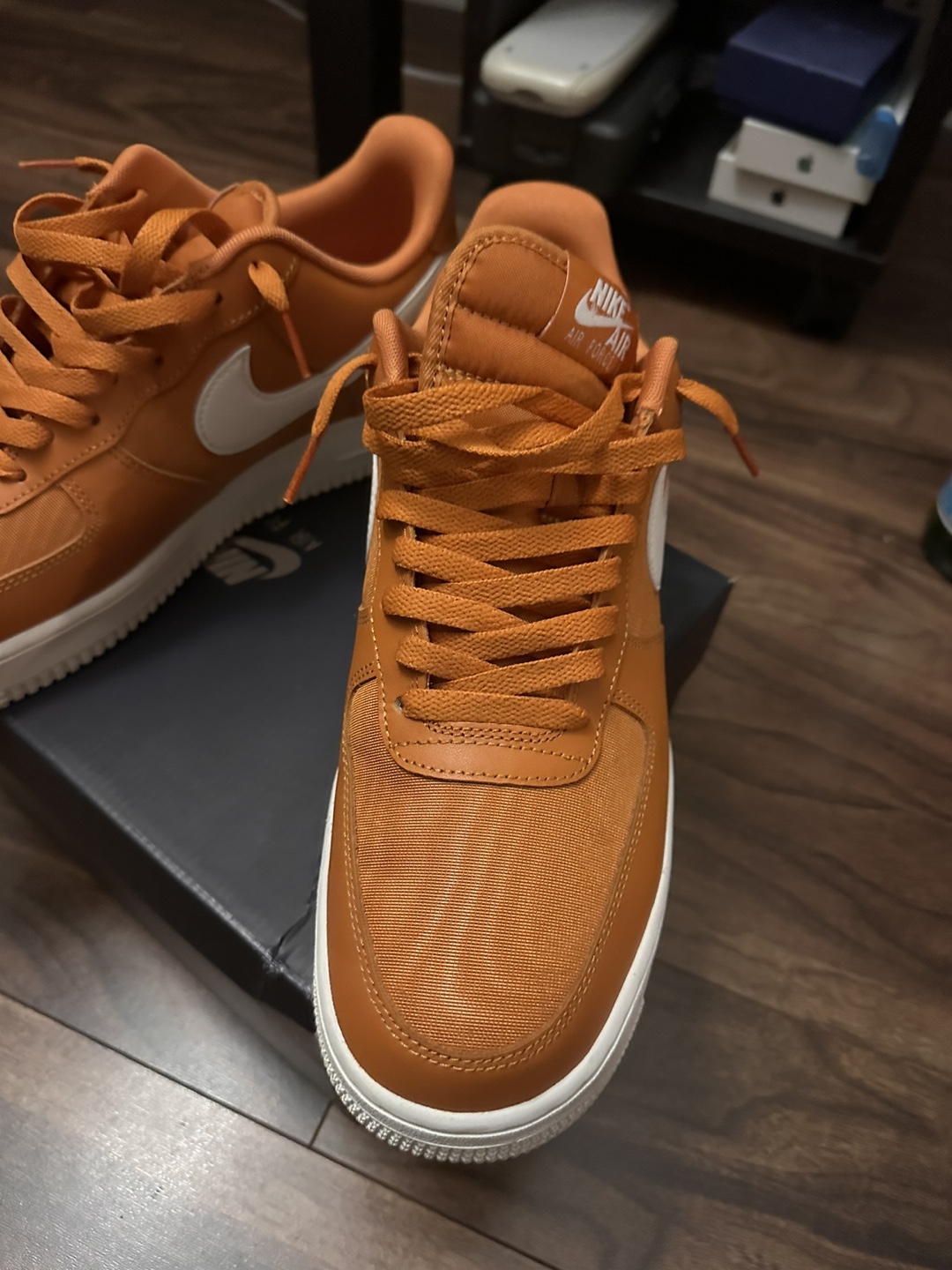 Nike Air Force 1 '07 LV8 NOS Low Nylon Orange Monarch SIZE 10.5 - photo 2