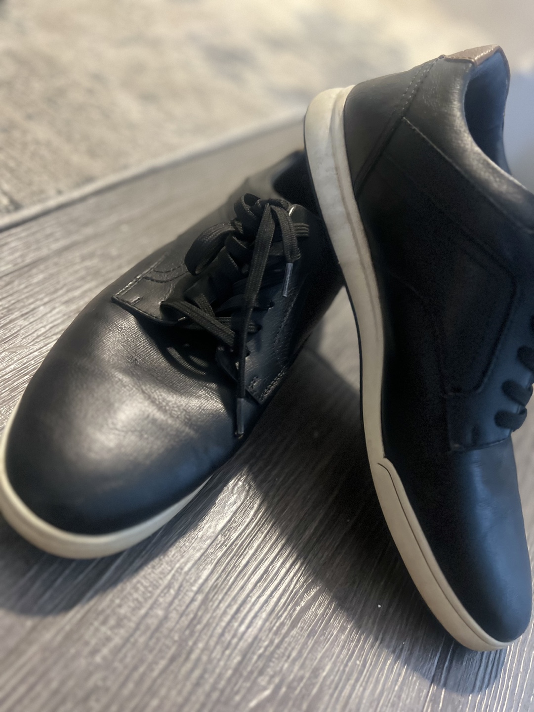 Aldo Men's Black Leather Sneakers - photo 2