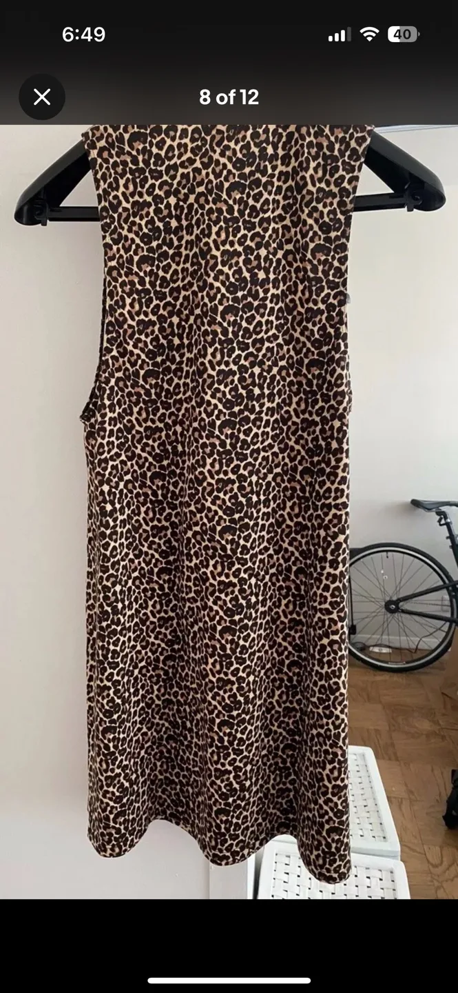 S American Apparel Leopard Print Sleeveless Dress 🧡 image indicator(6)
