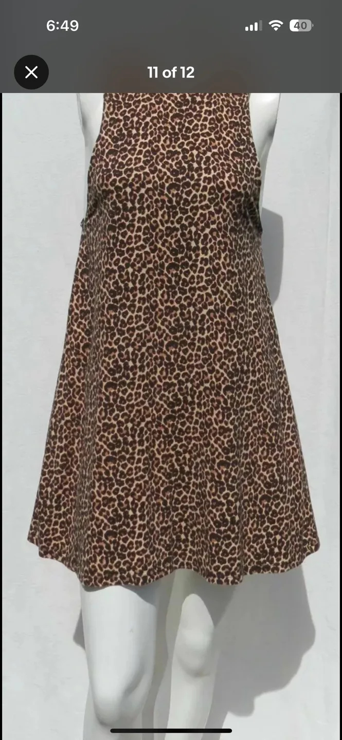 S American Apparel Leopard Print Sleeveless Dress 🧡 image indicator(9)